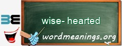 WordMeaning blackboard for wise-hearted